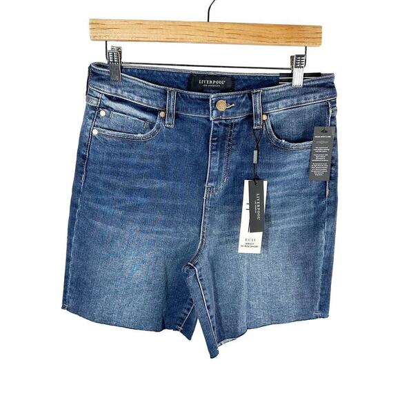 Liverpool Los Angeles Kristy High Rise Short Size US 6 Waist 28 Inseam 7” - Picture 1 of 12